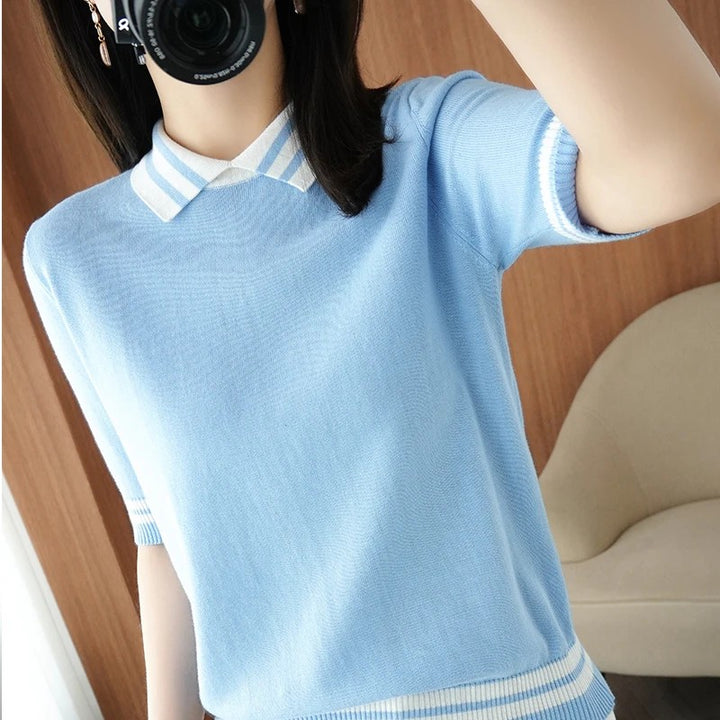 Prepstone Collared Knit Tee