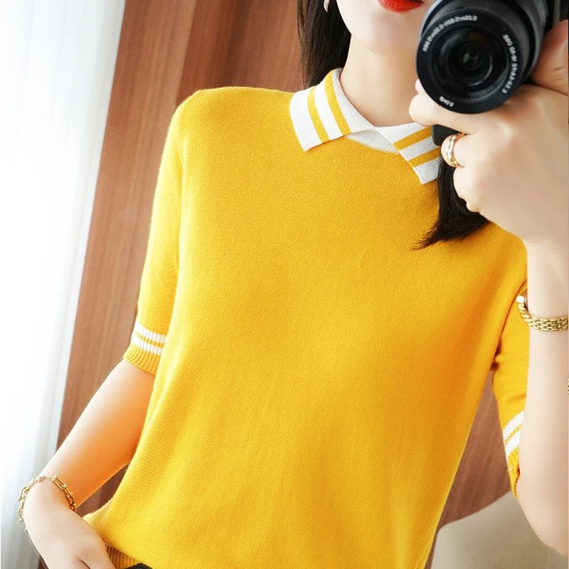 Prepstone Collared Knit Tee