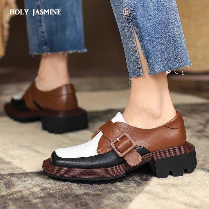 Marchetti Buckle Platform Loafers
