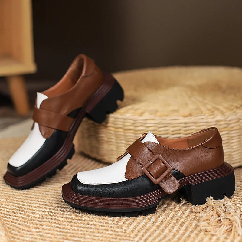 Marchetti Buckle Platform Loafers
