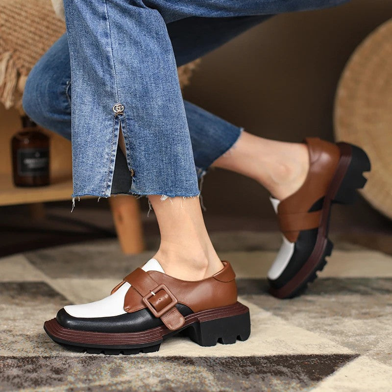 Marchetti Buckle Platform Loafers