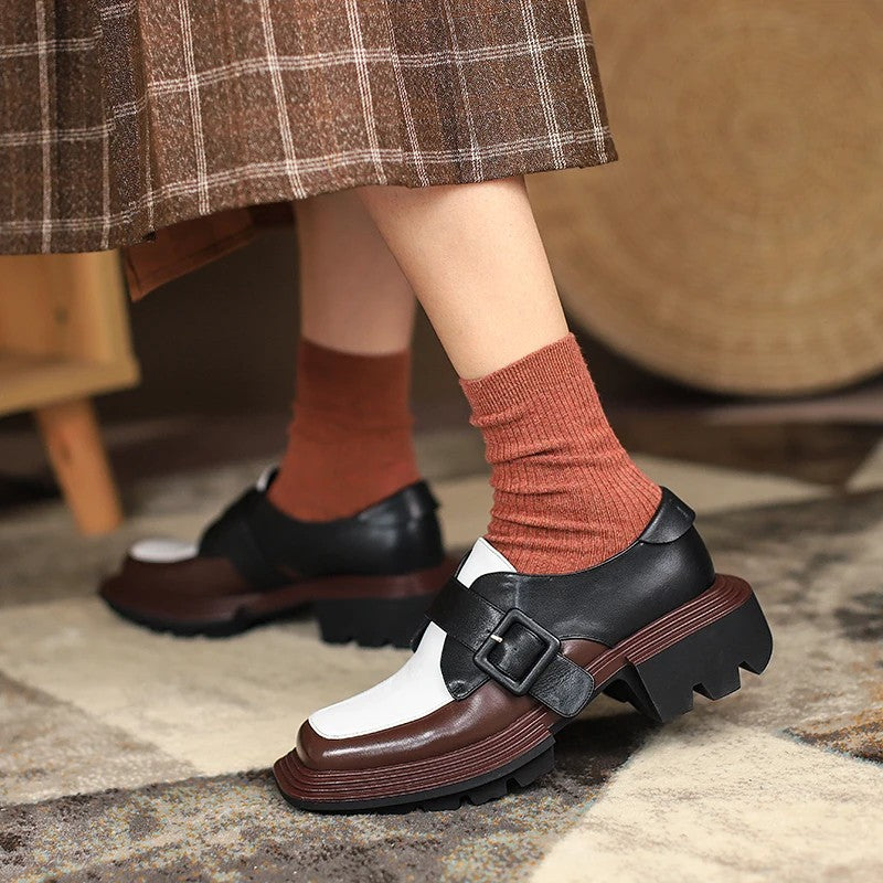 Marchetti Buckle Platform Loafers