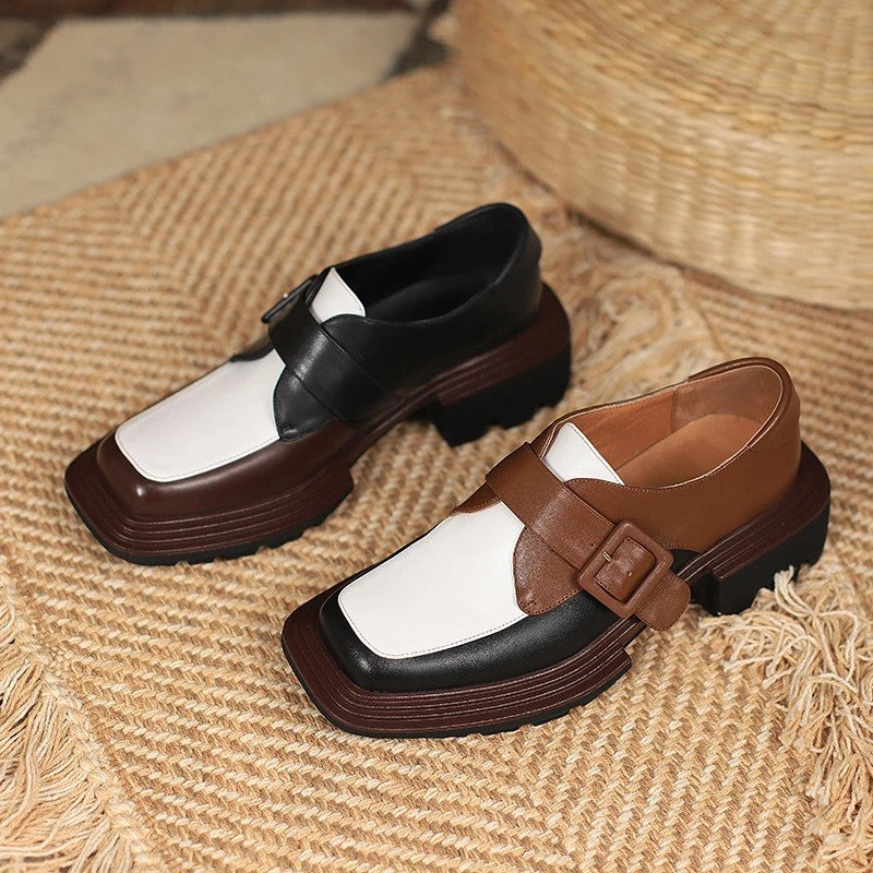 Marchetti Buckle Platform Loafers