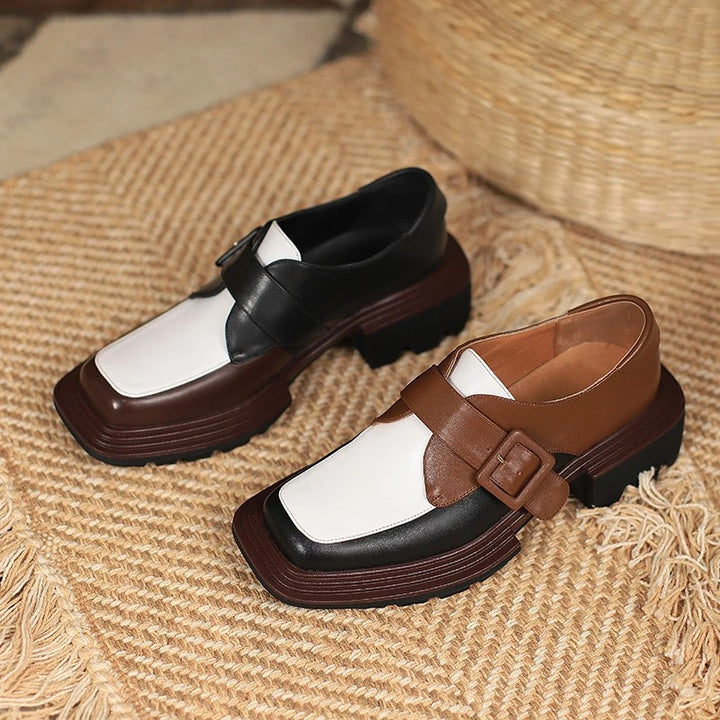 Marchetti Buckle Platform Loafers
