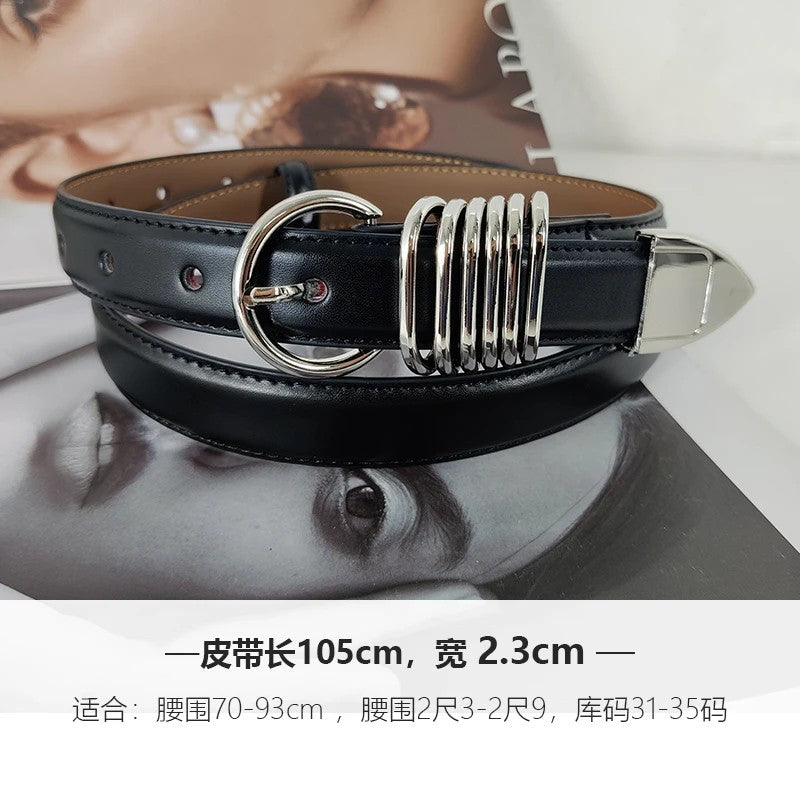 Halston Ring-Buckle Belt