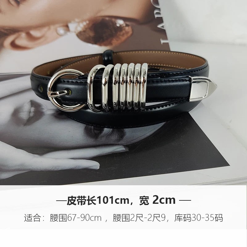 Halston Ring-Buckle Belt