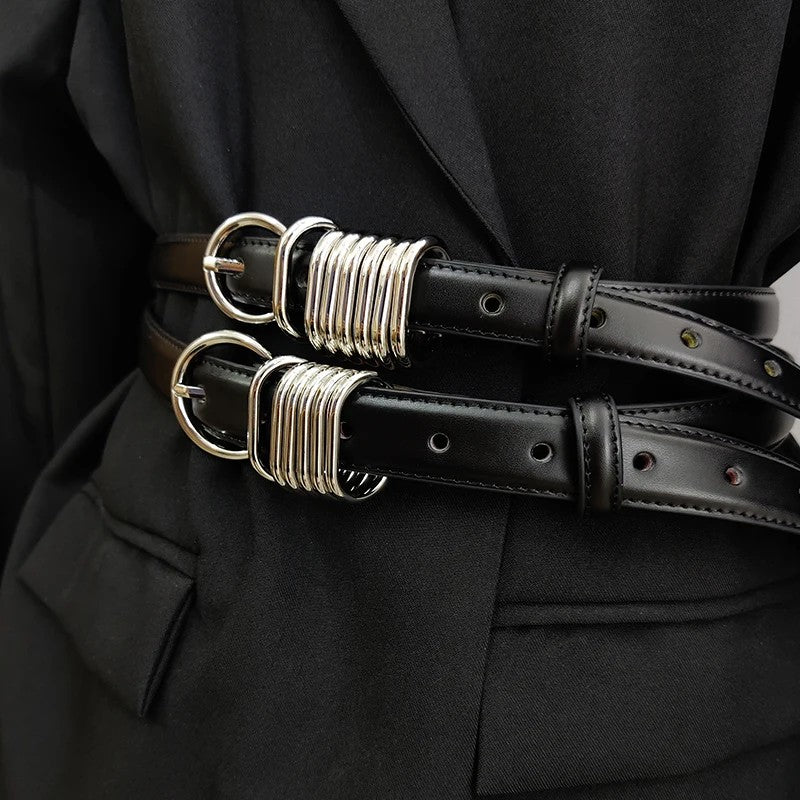 Halston Ring-Buckle Belt