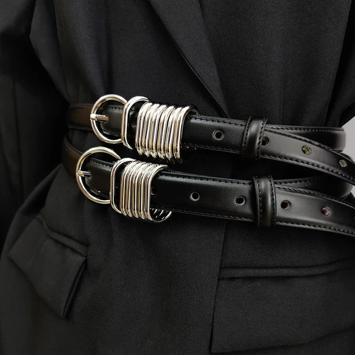 Halston Ring-Buckle Belt