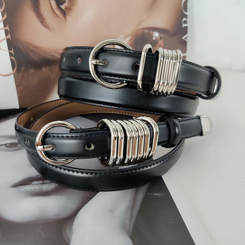 Halston Ring-Buckle Belt