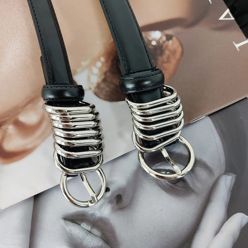 Halston Ring-Buckle Belt