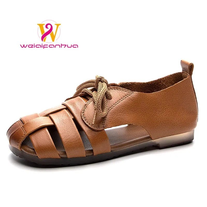 Verona Woven Leather Sandals