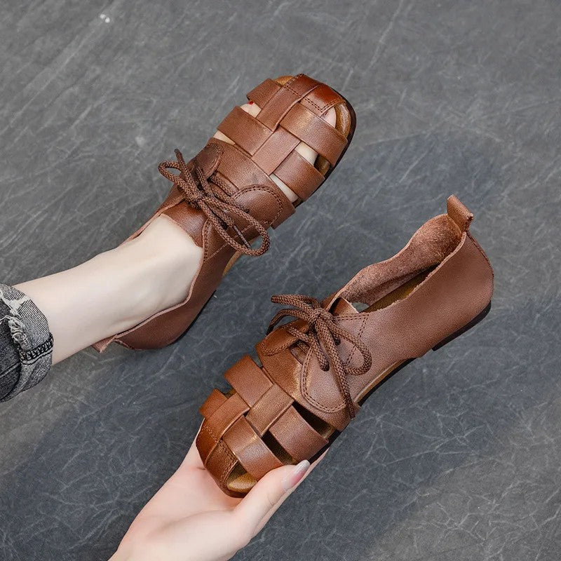 Verona Woven Leather Sandals