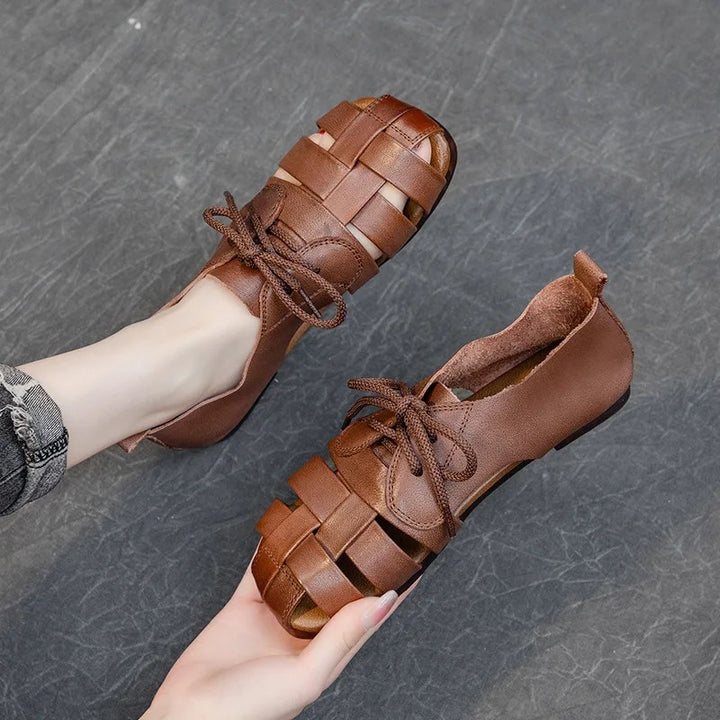 Verona Woven Leather Sandals