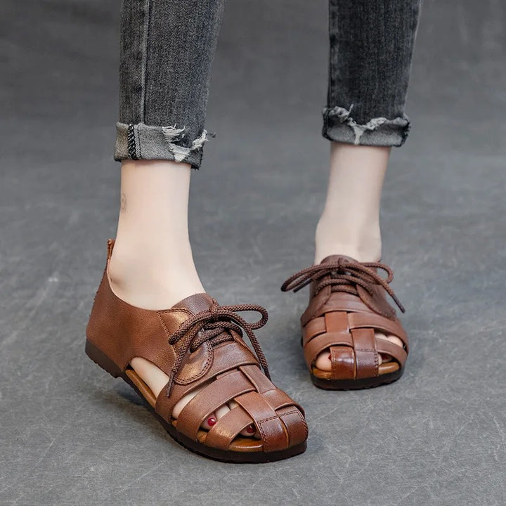 Verona Woven Leather Sandals