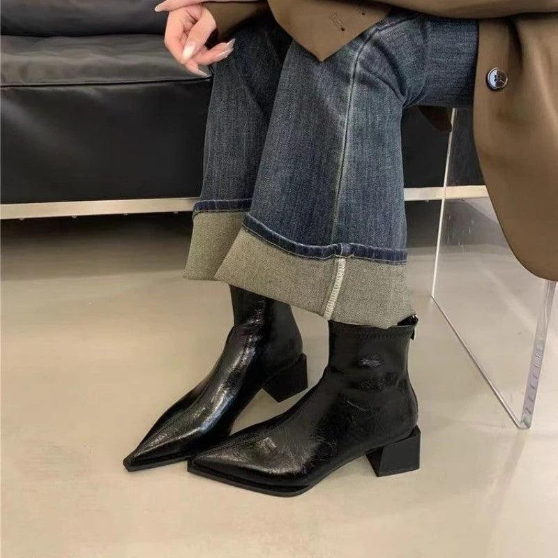 Marcasi Pointed Ankle Boots