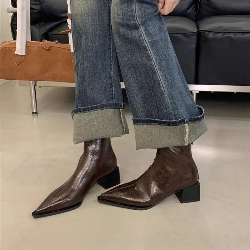 Marcasi Pointed Ankle Boots