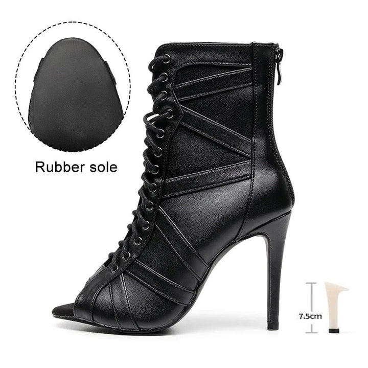 Ravella Peep-Toe Dance Boots