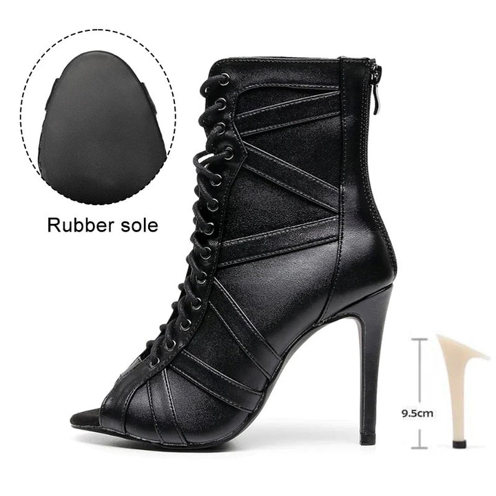 Ravella Peep-Toe Dance Boots