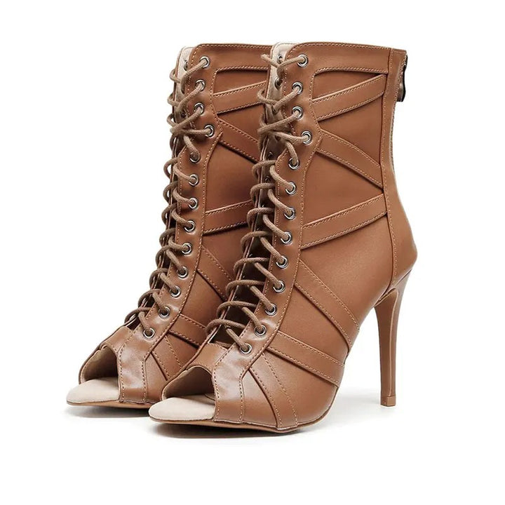 Ravella Peep-Toe Dance Boots