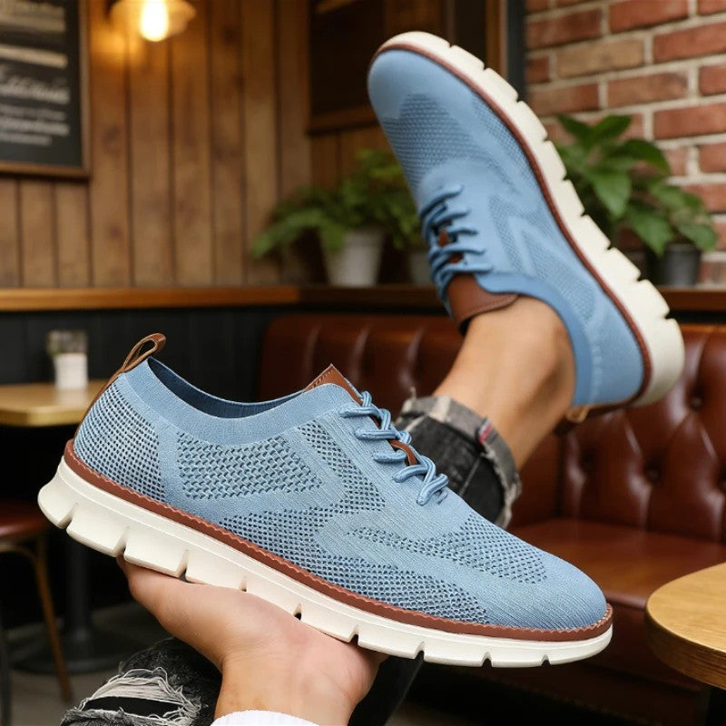 Wingtip Knit Sneakers