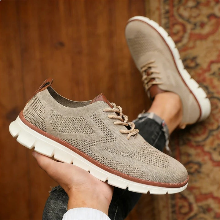 Wingtip Knit Sneakers