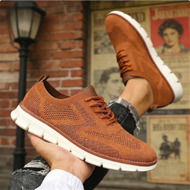 Wingtip Knit Sneakers