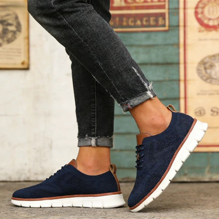 Wingtip Knit Sneakers