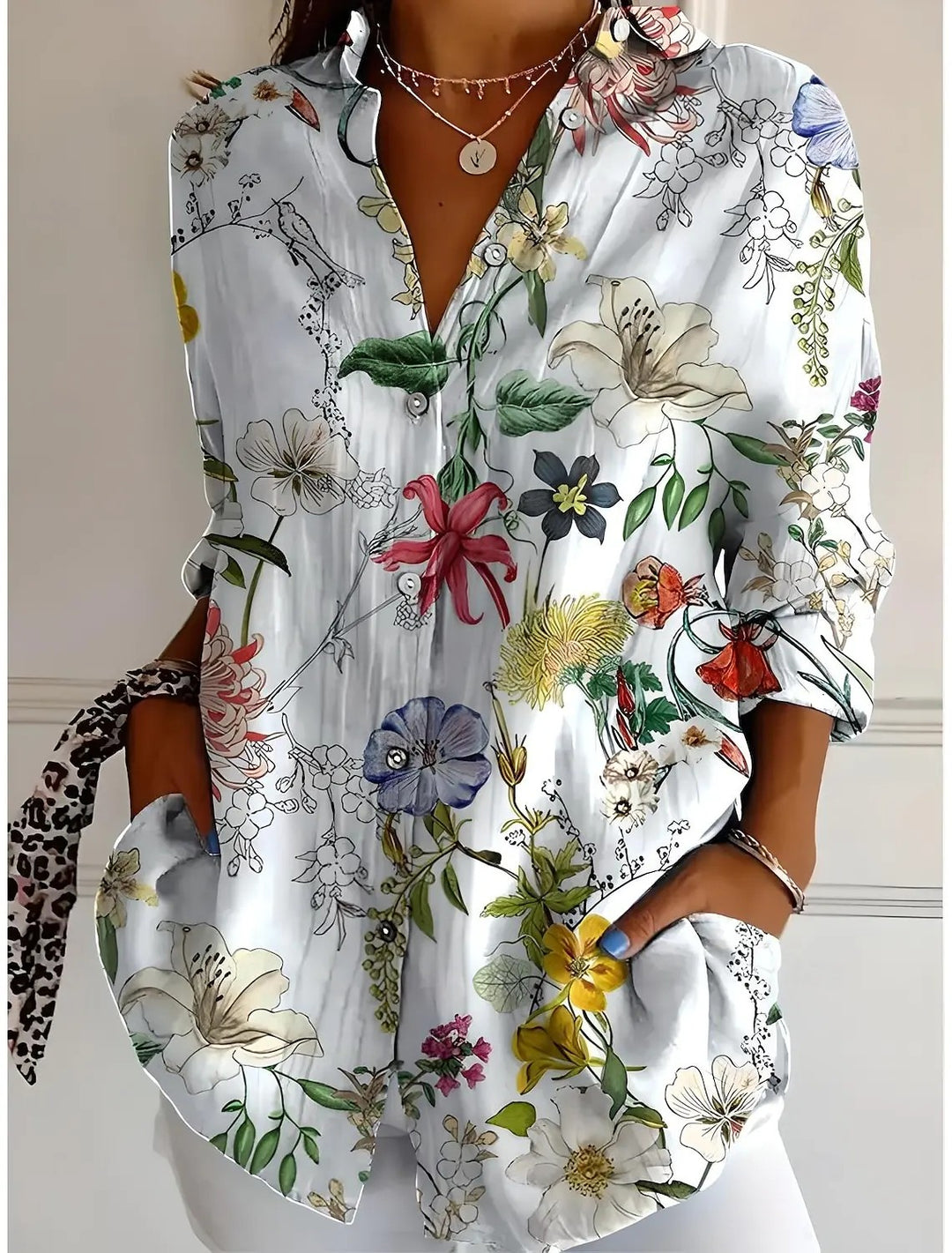 Pittore Painterly Floral Blouse