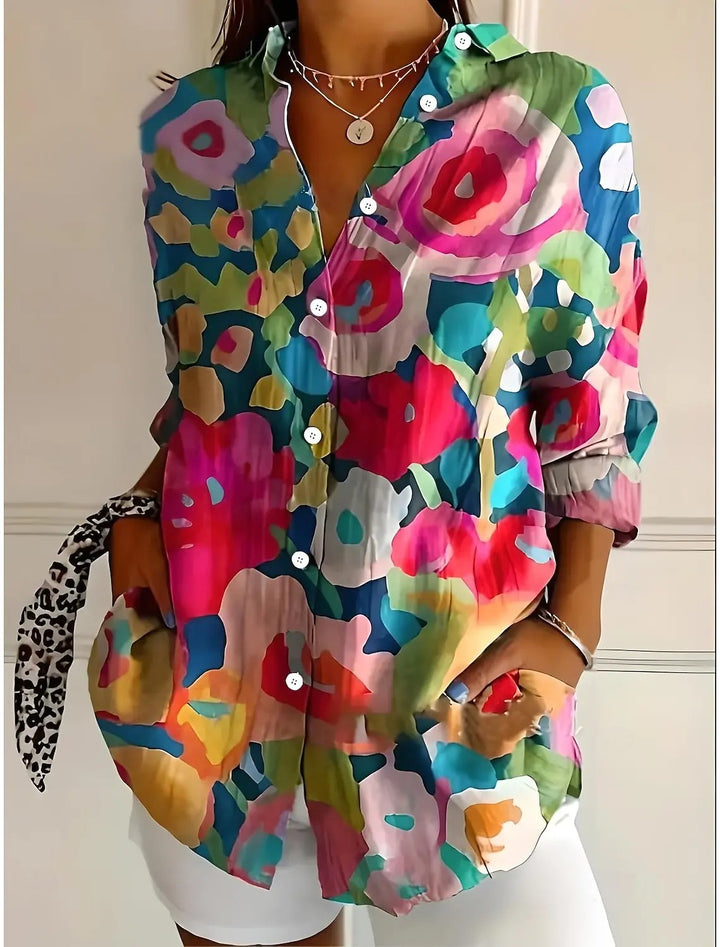 Pittore Painterly Floral Blouse