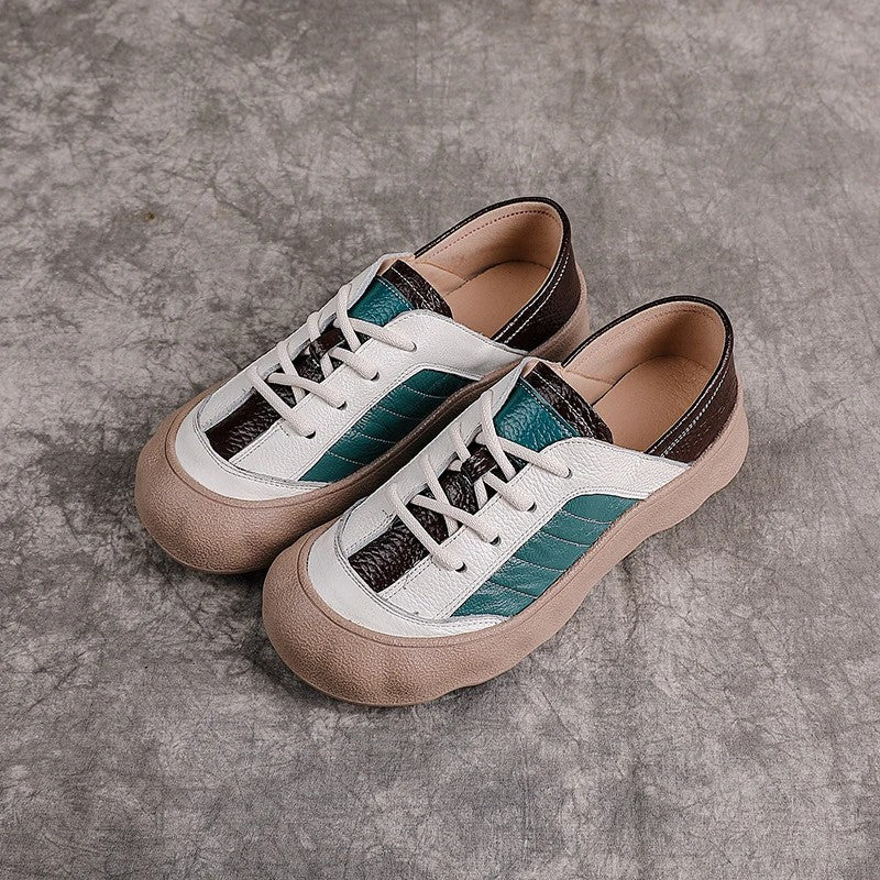 Patchwork Colorblock Oxfords