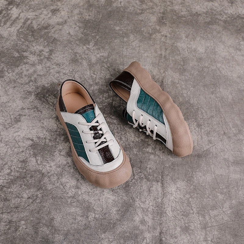 Patchwork Colorblock Oxfords