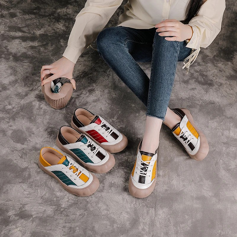 Patchwork Colorblock Oxfords