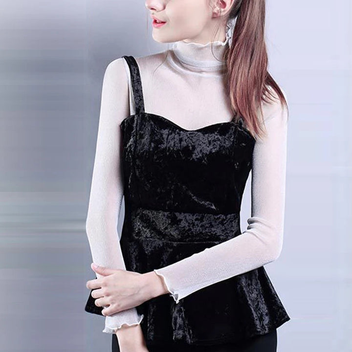Velina Sheer Turtleneck