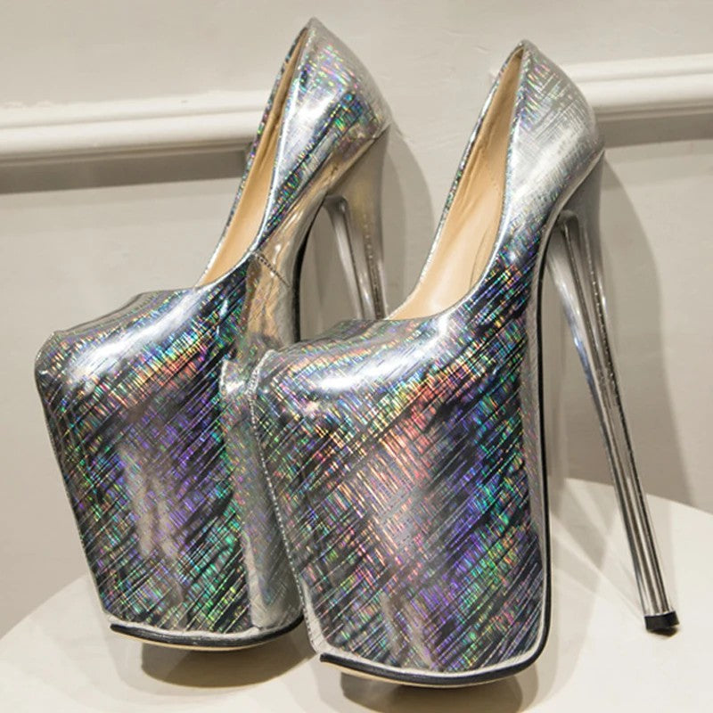 Fiera Leopard Platform Pumps