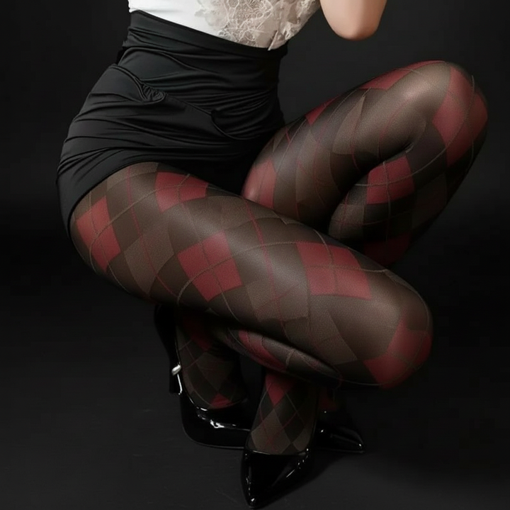 Aurora Plaid Pantyhose