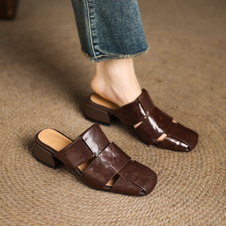 Amara Leather Mules