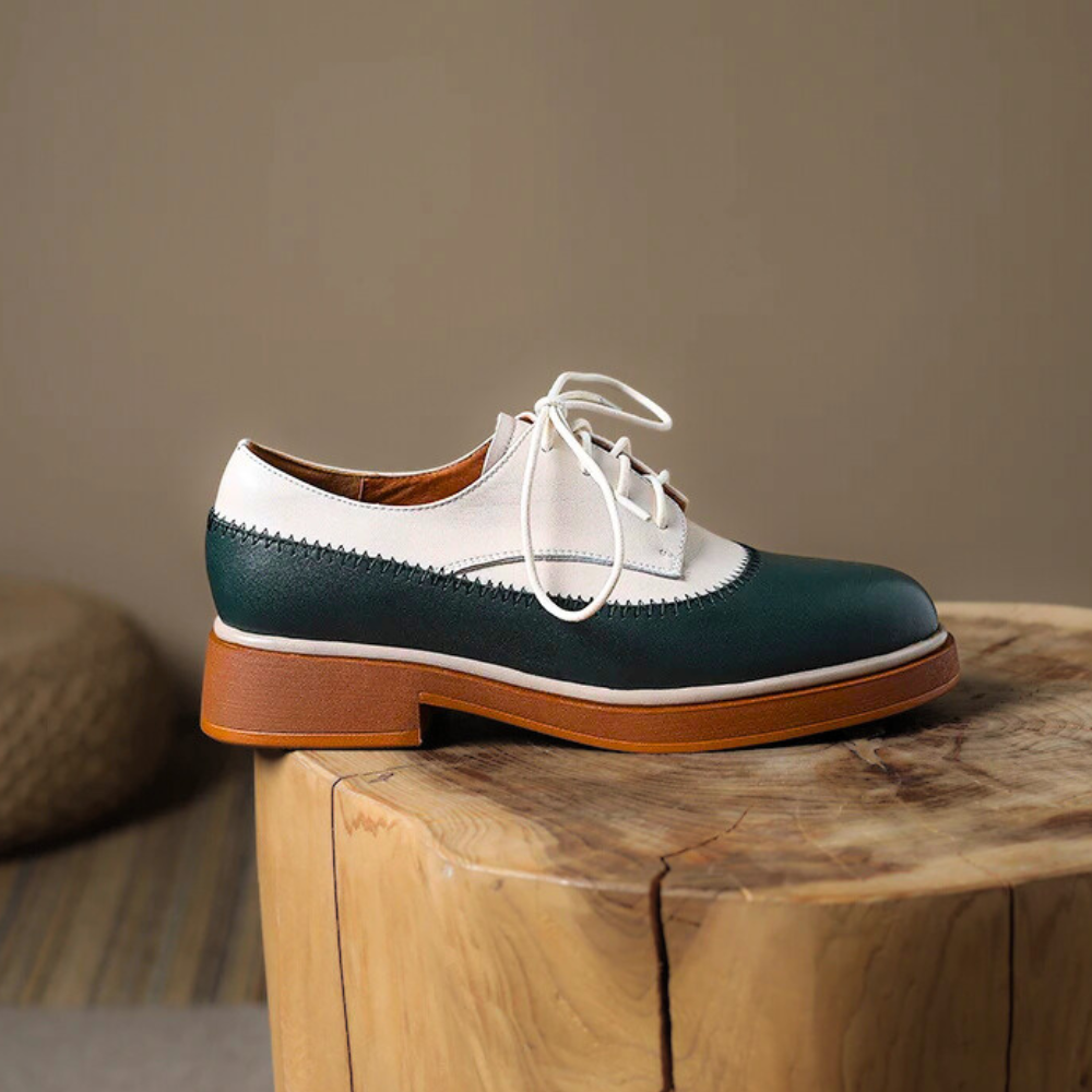 Bellamy Two-Tone Leather Oxfords
