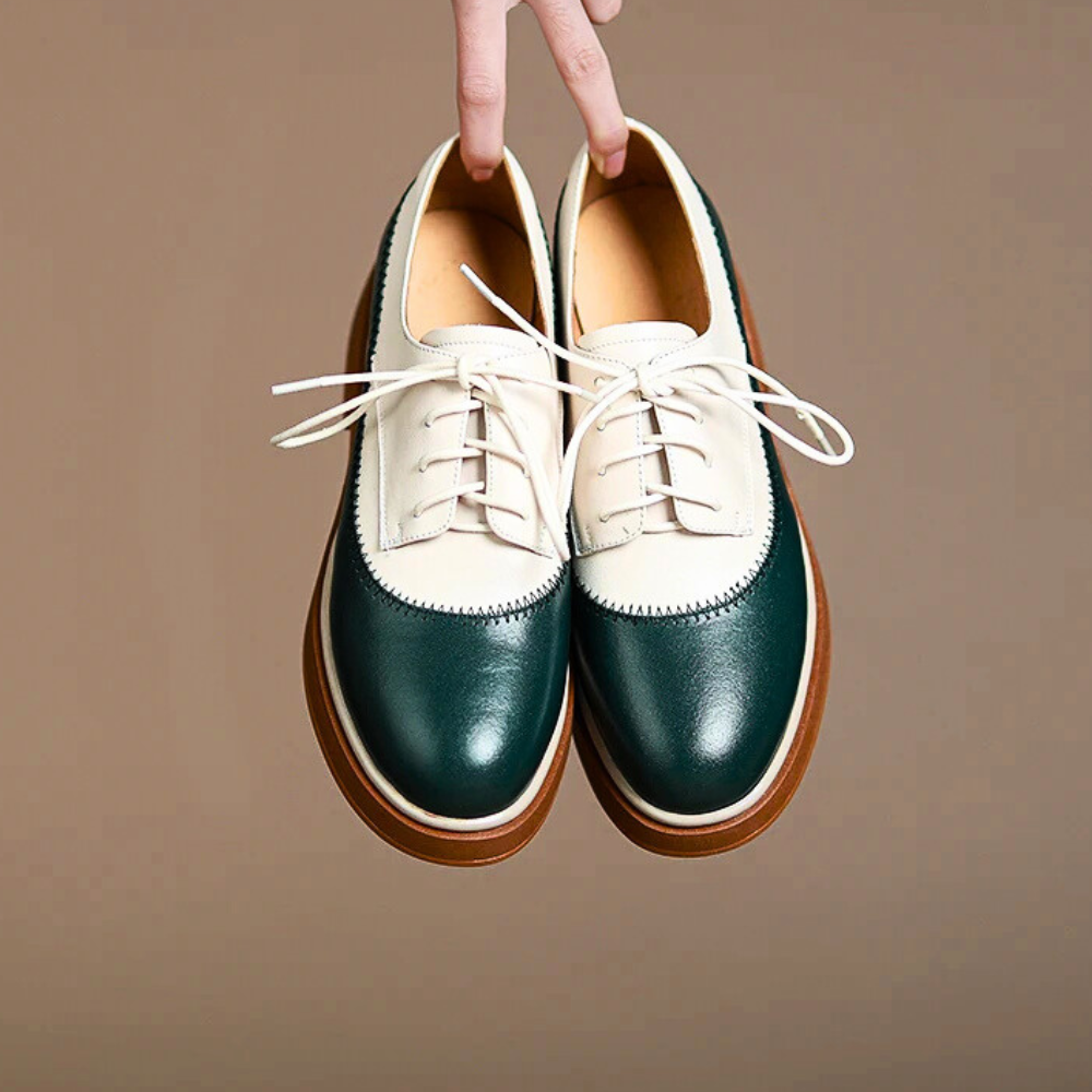 Bellamy Two-Tone Leather Oxfords
