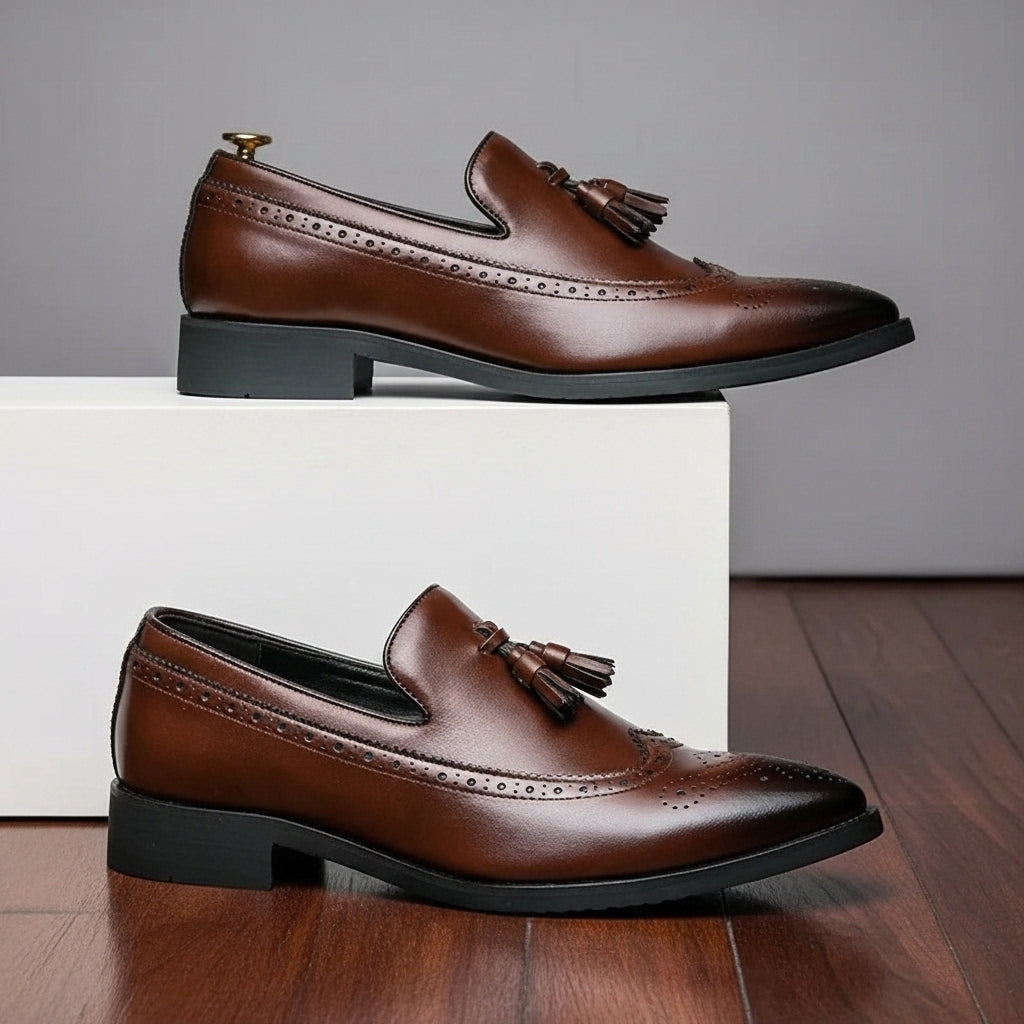 Bramwell Leather Tassel Loafers
