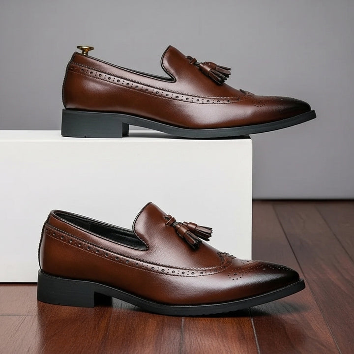 Bramwell Leather Tassel Loafers