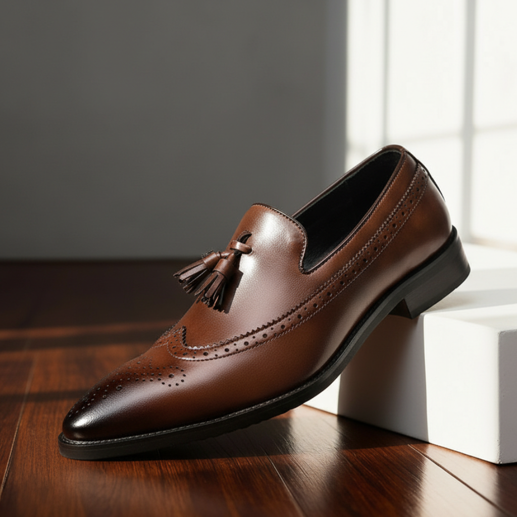 Bramwell Leather Tassel Loafers