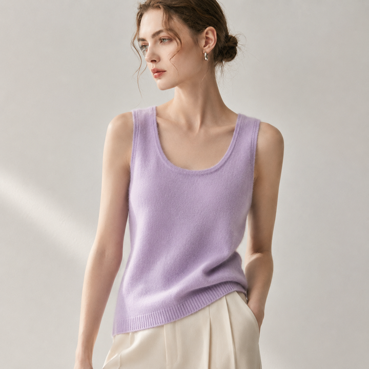 Claudette Cashmere Tank Top