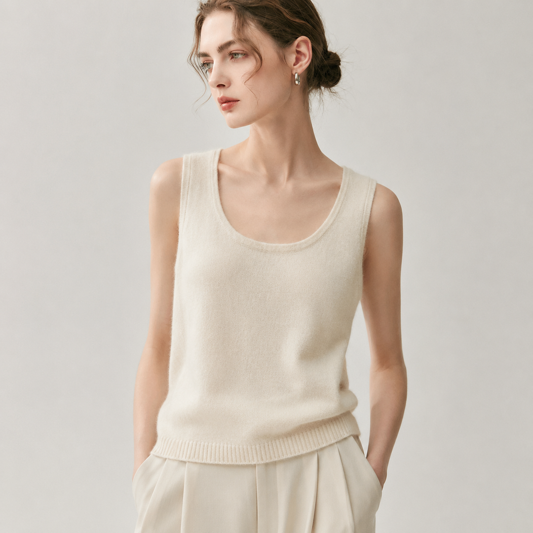 Claudette Cashmere Tank Top