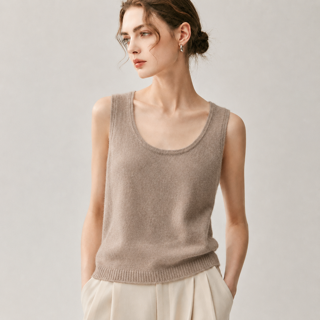 Claudette Cashmere Tank Top
