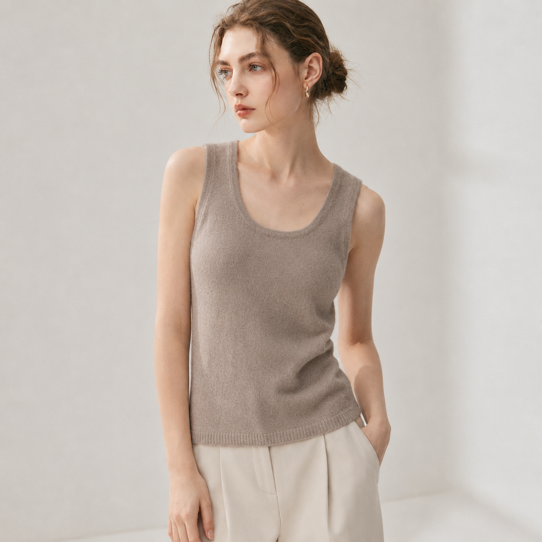 Claudette Cashmere Tank Top