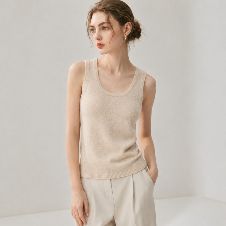 Claudette Cashmere Tank Top