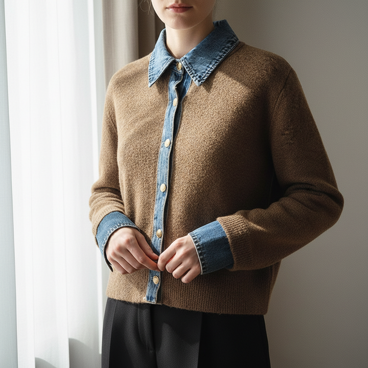 Denim Touch Cardigan