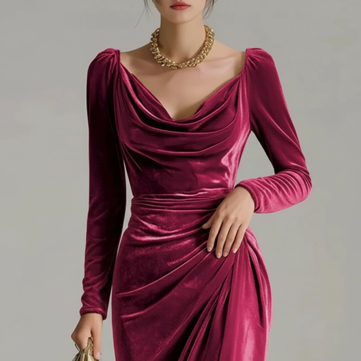 Elysian Ruched Midi Dress