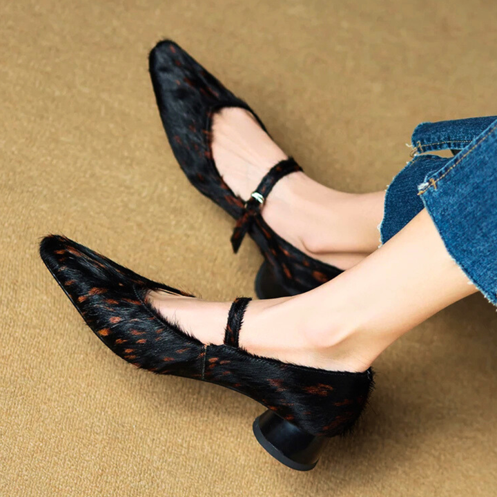 Fawndale Haircalf Mary Janes