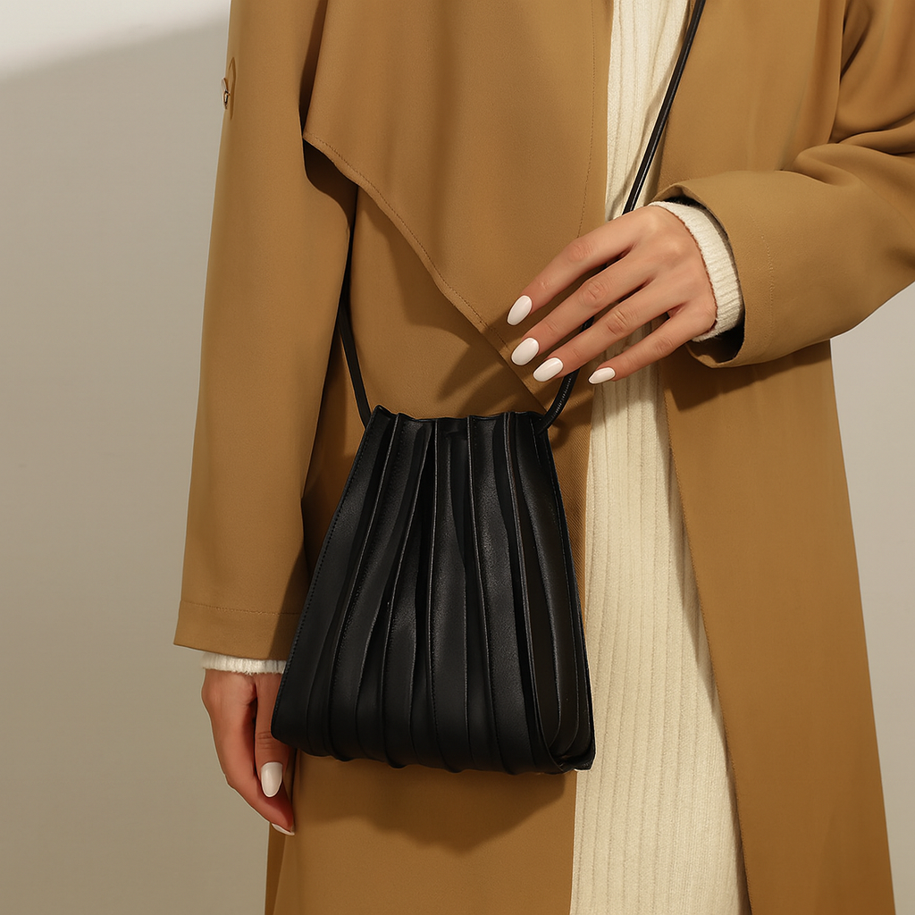 Faye Pleated Crossbody